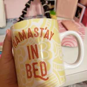 Namast'ay in bed mug